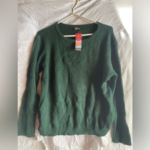 NWT Plus size summer and rose XXL Kayla shirt back thermal green and white